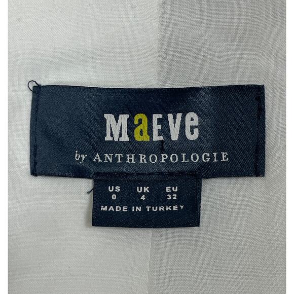 Anthropologie Maeve Tweed Vest White Black US 0 Chic Business Career Classic - Picture 13 of 14